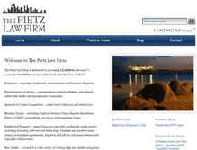 Tablet Screenshot of pietzlawfirm.com